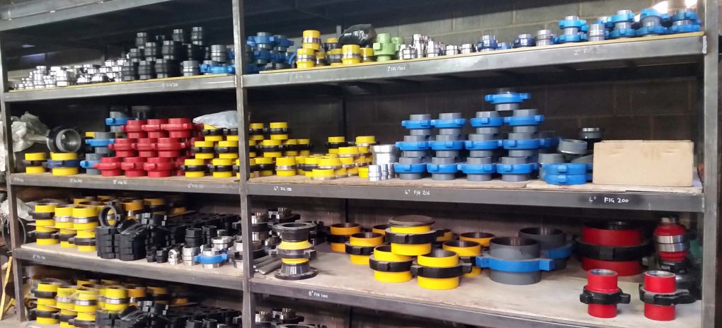Image showing our extensive stock Hammer Lug Unions