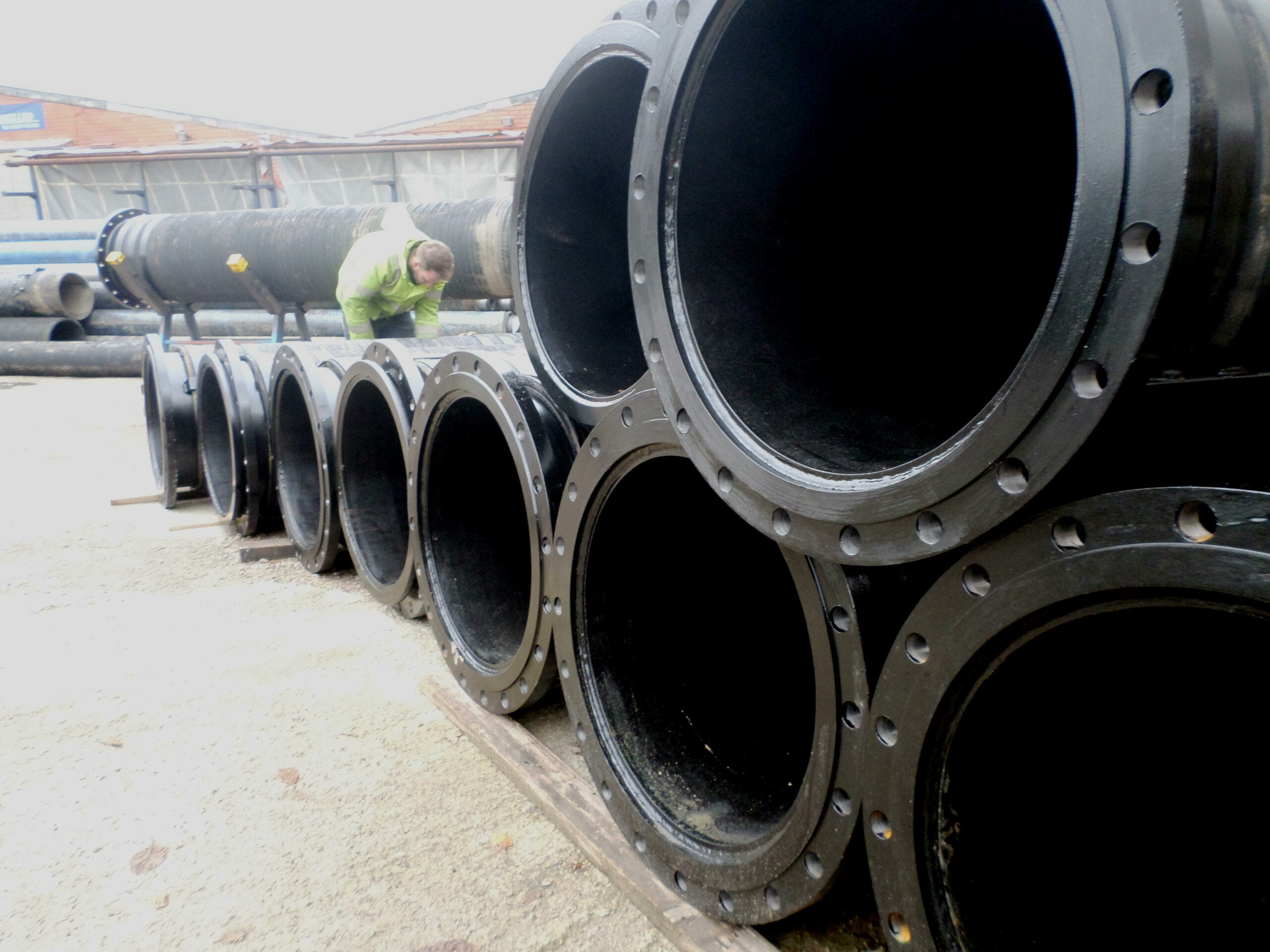 This is a image of 11, 24 inch hoses which are being prepared by us